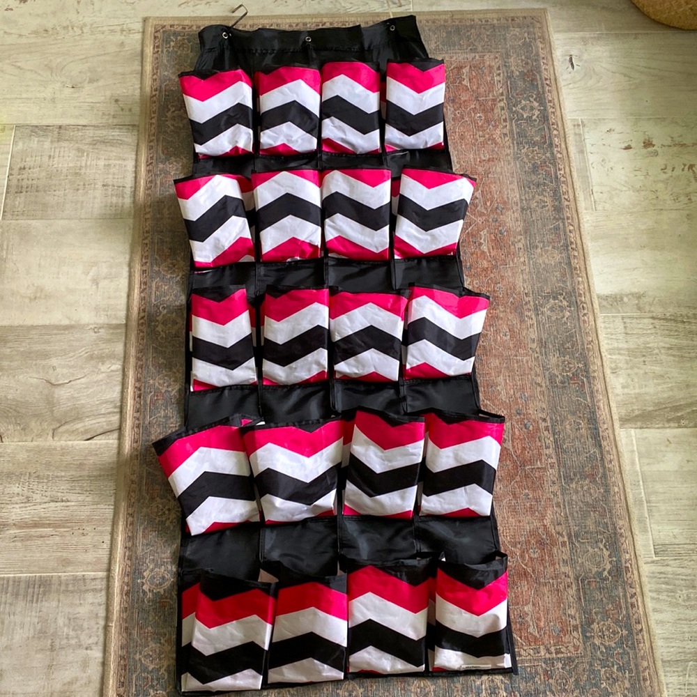 The Macbeth Collection Over-The-Door 20 Pouch Storage. 54” Long X 22” Wide.